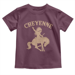 Cheyenne State Native American Cowboy Rodeo Toddler T Shirt TS11 Maroon Print Your Wear