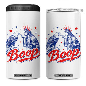 Boop Statue of Liberty and Eagle 4th of July 4 in 1 Can Cooler Tumbler