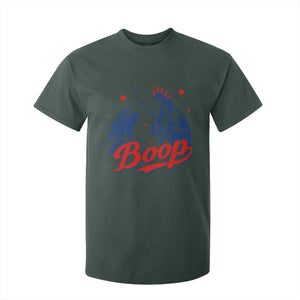 Boop Statue of Liberty and Eagle 4th of July T Shirt For Kid