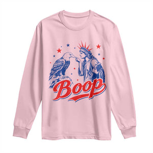 Boop Statue of Liberty and Eagle 4th of July Long Sleeve Shirt