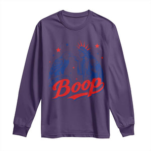 Boop Statue of Liberty and Eagle 4th of July Long Sleeve Shirt