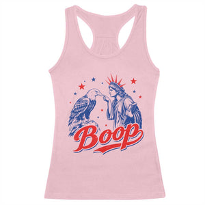 Boop Statue of Liberty and Eagle 4th of July Racerback Tank Top