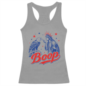 Boop Statue of Liberty and Eagle 4th of July Racerback Tank Top