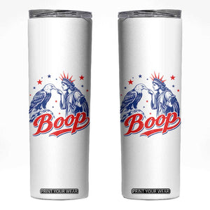 Boop Statue of Liberty and Eagle 4th of July Skinny Tumbler