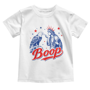 Boop Statue of Liberty and Eagle 4th of July Toddler T Shirt