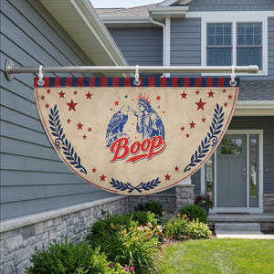 Boop Statue of Liberty and Eagle 4th of July Patriotic Fan Flag