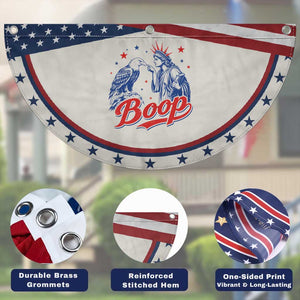Boop Statue of Liberty and Eagle 4th of July Patriotic Fan Flag