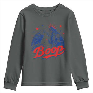 Boop Statue of Liberty and Eagle 4th of July Youth Sweatshirt