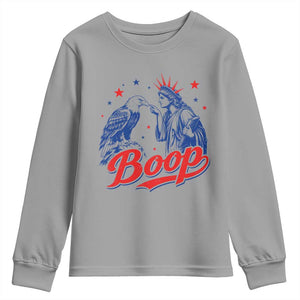 Boop Statue of Liberty and Eagle 4th of July Youth Sweatshirt