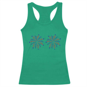 Funny Fireworks 4th of July Adult Humor Racerback Tank Top Just Here for The Fireworks