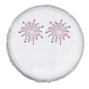 Funny Fireworks 4th of July Adult Humor Spare Tire Cover Just Here for The Fireworks