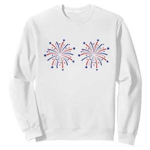 Funny Fireworks 4th of July Adult Humor Sweatshirt Just Here for The Fireworks