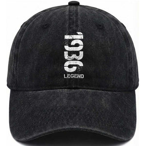 Vintage 1936 Legend Washed Cotton Baseball Cap 90th Birthday Gifts Special Milestone