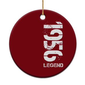 Vintage 1956 Legend Ceramic Ornament 70th Birthday Gifts Special Milestone TS11 1pc Red Print Your Wear