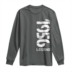 Vintage 1956 Legend Long Sleeve Shirt 70th Birthday Gifts Special Milestone TS11 Dark Heather Print Your Wear