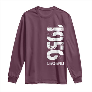 Vintage 1956 Legend Long Sleeve Shirt 70th Birthday Gifts Special Milestone TS11 Maroon Print Your Wear