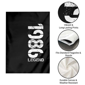 Vintage 1986 Legend Garden Flag 40th Birthday Gifts Special Milestone