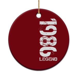 Vintage 1986 Legend Ceramic Ornament 40th Birthday Gifts Special Milestone