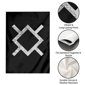 Vintage Northern Cheyenne Tribe Flag Montana Morning Star Symbol Garden Flag TS11 Print Your Wear
