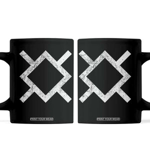 Vintage Northern Cheyenne Tribe Flag Montana Morning Star Symbol Coffee Mug TS11 Black Print Your Wear
