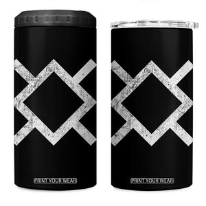 Vintage Northern Cheyenne Tribe Flag Montana Morning Star Symbol 4 in 1 Can Cooler Tumbler TS11 One Size: 16 oz Black Print Your Wear