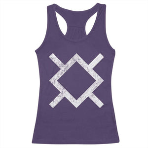 Vintage Northern Cheyenne Tribe Flag Montana Morning Star Symbol Racerback Tank Top TS11 Purple Print Your Wear