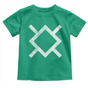 Vintage Northern Cheyenne Tribe Flag Montana Morning Star Symbol Toddler T Shirt TS11 Irish Green Print Your Wear