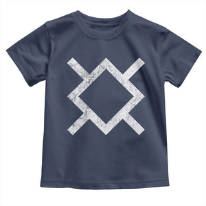 Vintage Northern Cheyenne Tribe Flag Montana Morning Star Symbol Toddler T Shirt TS11 Navy Print Your Wear
