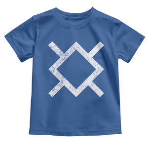Vintage Northern Cheyenne Tribe Flag Montana Morning Star Symbol Toddler T Shirt TS11 Royal Blue Print Your Wear
