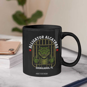 Funny Aligator Alcatraz Everglades Coffee Mug Alligator Prison Alligatraz Meme TS11 Print Your Wear