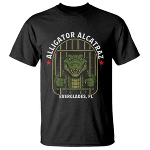 Funny Aligator Alcatraz Everglades T Shirt Alligator Prison Alligatraz Meme TS11 Black Print Your Wear