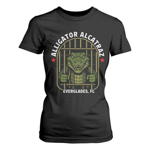 Funny Aligator Alcatraz Everglades T Shirt For Women Alligator Prison Alligatraz Meme TS11 Black Print Your Wear