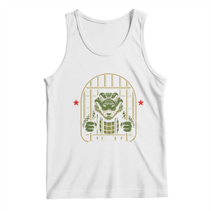 Funny Aligator Alcatraz Everglades Tank Top Alligator Prison Alligatraz Meme TS11 White Print Your Wear