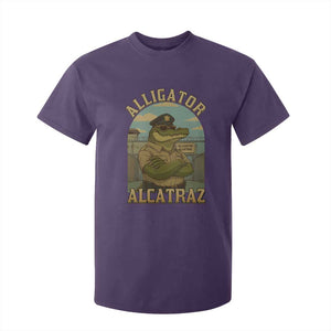 Funny Aligator Alcatraz Everglades T Shirt For Kid Police Alligator Alligatraz Meme TS11 Purple Print Your Wear