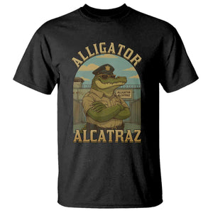 Funny Aligator Alcatraz Everglades T Shirt Police Alligator Alligatraz Meme TS11 Black Print Your Wear
