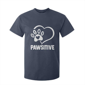 Funny Stay Pawsitive T Shirt For Kid Cat Dog Lover Positive Vibes TS11 Navy Print Your Wear