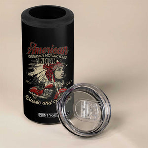 American Legendary Motorcycle Indian Chief 4 in 1 Can Cooler Tumbler Classic And Vintage Bikers TS11 Print Your Wear