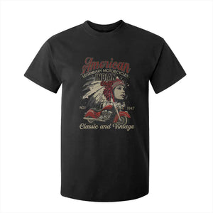 American Legendary Motorcycle Indian Chief T Shirt For Kid Classic And Vintage Bikers TS11 Black Print Your Wear