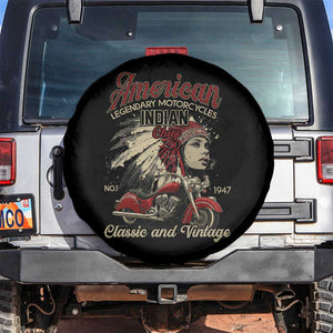 American Legendary Motorcycle Indian Chief Spare Tire Cover Classic And Vintage Bikers TS11 No hole Black Print Your Wear