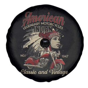 American Legendary Motorcycle Indian Chief Spare Tire Cover Classic And Vintage Bikers TS11 Print Your Wear