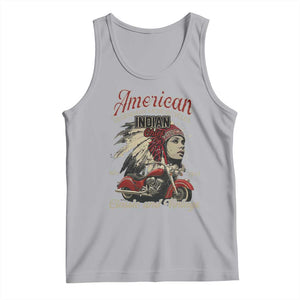 American Legendary Motorcycle Indian Chief Tank Top Classic And Vintage Bikers TS11 Athletic Heather Print Your Wear