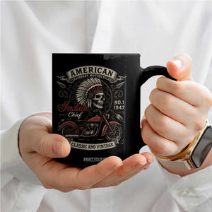 American Legendary Motorcycle Indian Chief Coffee Mug No 1 Classic And Vintage Skull TS11 Print Your Wear