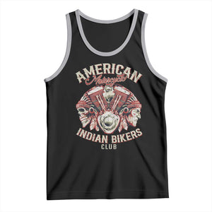 American Legendary Motorcycle Indian Biker Club Tank Top Vintage Motorbike Engine Native American Skull TS11 Black Athletic Heather Print Your Wear