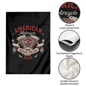 American Motorcycle Indian Biker Club Garden Flag Vintage Motorbike Engine TS11 Print Your Wear