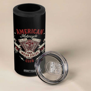 American Motorcycle Indian Biker Club 4 in 1 Can Cooler Tumbler Vintage Motorbike Engine TS11 Print Your Wear