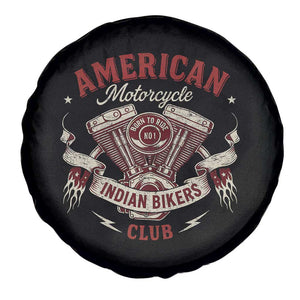 American Motorcycle Indian Biker Club Spare Tire Cover Vintage Motorbike Engine TS11 Print Your Wear