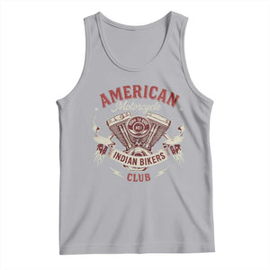 American Motorcycle Indian Biker Club Tank Top Vintage Motorbike Engine TS11 Athletic Heather Print Your Wear