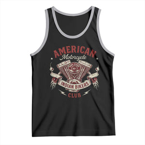 American Motorcycle Indian Biker Club Tank Top Vintage Motorbike Engine TS11 Black Athletic Heather Print Your Wear