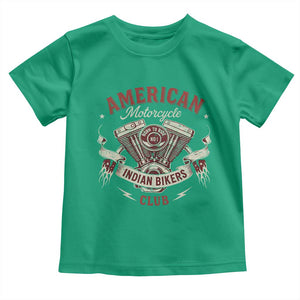 American Motorcycle Indian Biker Club Toddler T Shirt Vintage Motorbike Engine TS11 Irish Green Print Your Wear