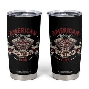 American Motorcycle Indian Biker Club Tumbler Cup Vintage Motorbike Engine TS11 Black Print Your Wear